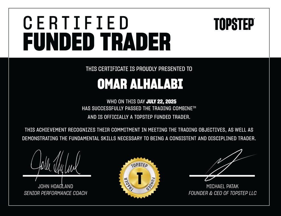 TopStep — Certified Funded Trader